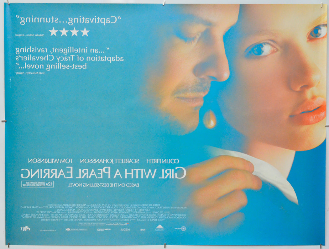 Girl With A Pearl Earring (Back) Cinema Quad Movie Poster 