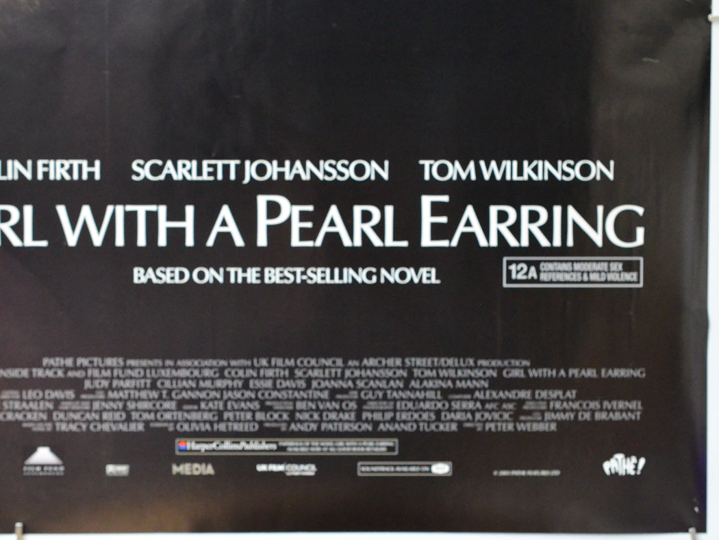 Girl With A Pearl Earring (Bottom Right) Cinema Quad Movie Poster 