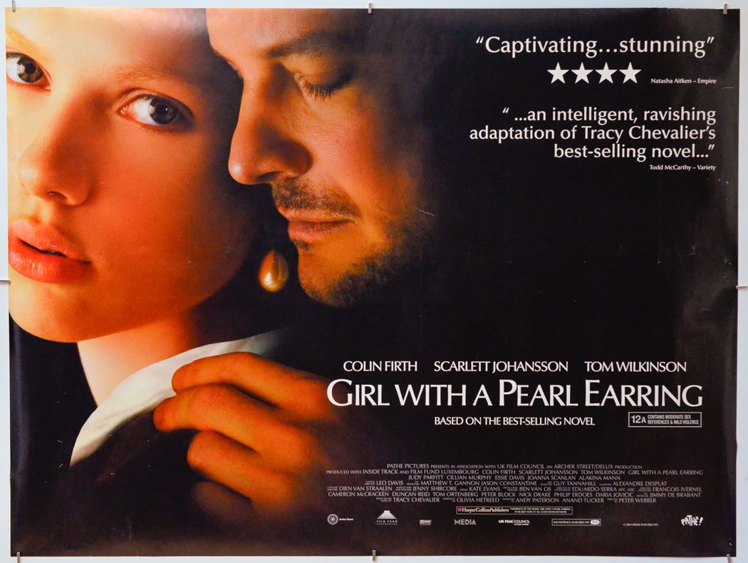 Girl With A Pearl Earring - Original Quad Poster - Film Poster - Movie Poster