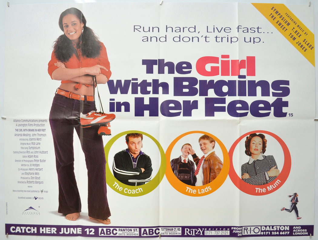 The Girl With Brains In Her Feet Original Quad Poster - Film Poster - Movie Poster