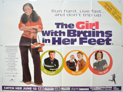 The Girl With Brains In Her Feet Original Quad Poster - Film Poster - Movie Poster