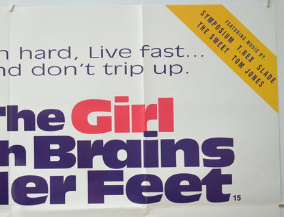 THE GIRL WITH BRAINS IN HER FEET (Top Right) Cinema Quad Movie Poster 