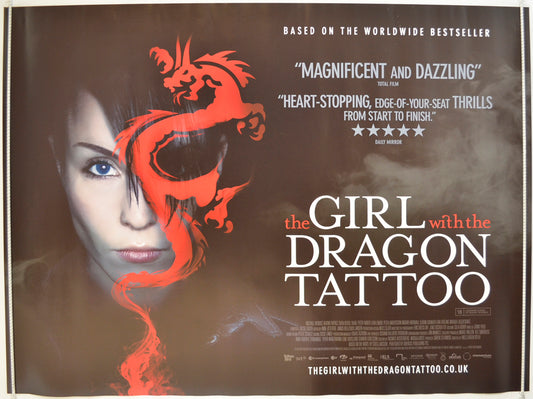 The Girl With The Dragon Tattoo   Original Quad Poster - Film Poster - Movie Poster