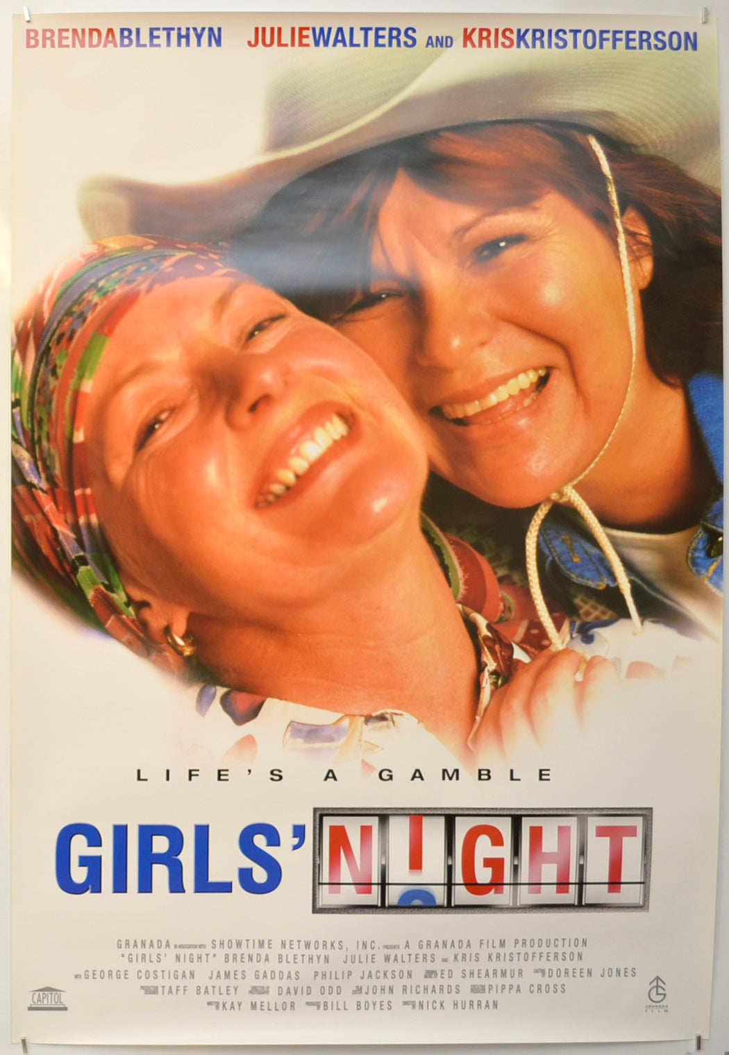 Girl's Night Original One Sheet Poster - Film Poster - Movie Poster  