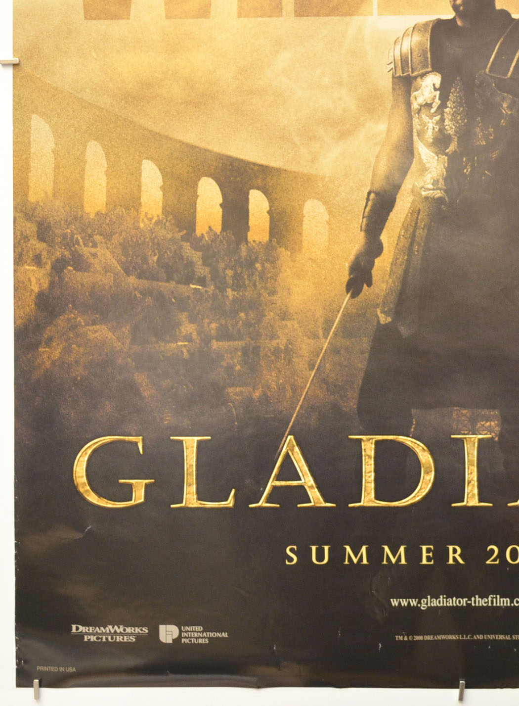 GLADIATOR (Bottom Left) Cinema One Sheet Movie Poster 