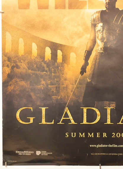 GLADIATOR (Bottom Left) Cinema One Sheet Movie Poster 