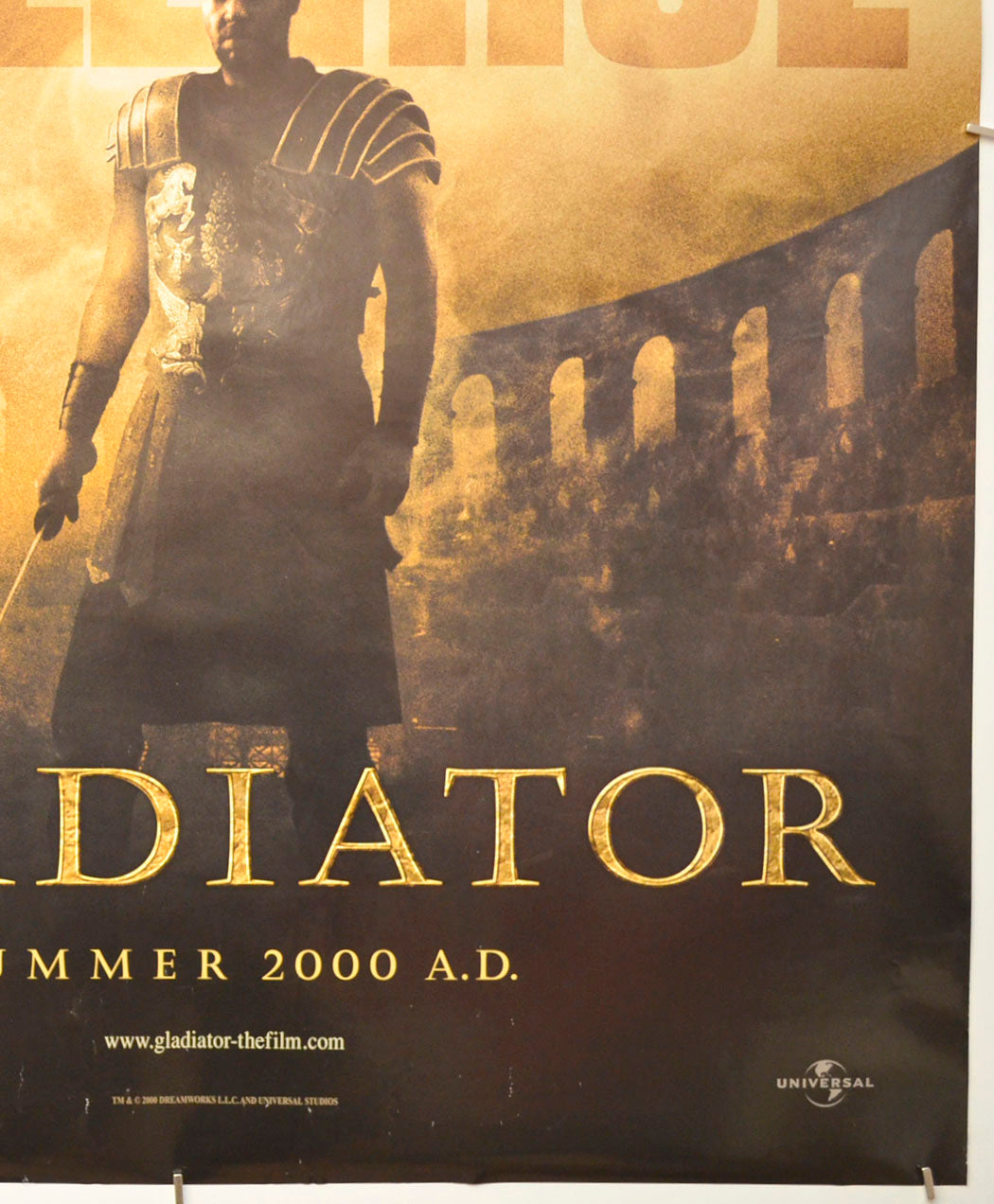 GLADIATOR (Bottom Right) Cinema One Sheet Movie Poster 