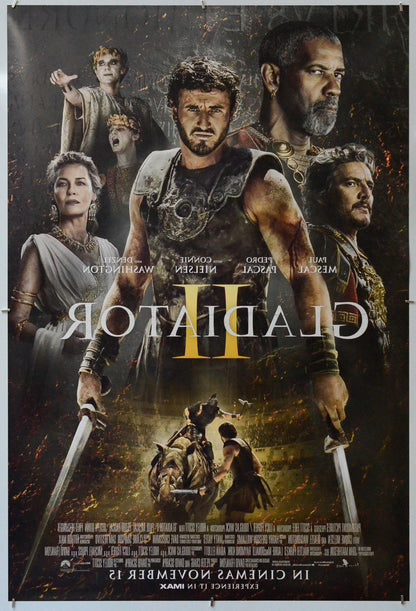 Gladiator II (Back) Cinema One Sheet Movie Poster 