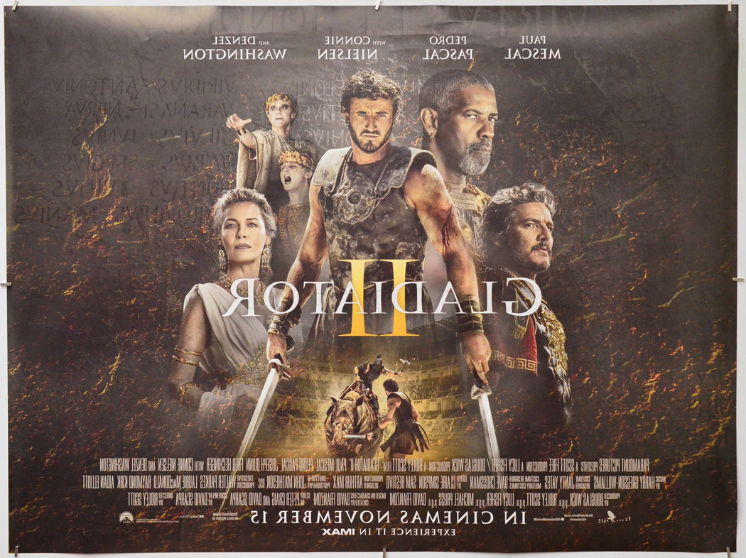 Gladiator II (Back) Cinema Quad Movie Poster 