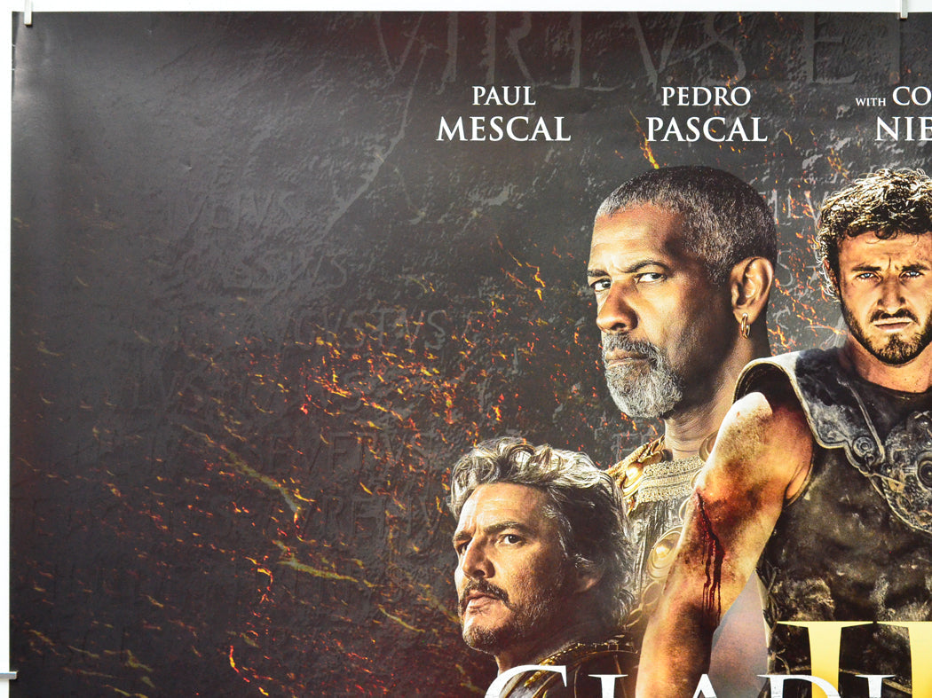 Gladiator II (Top Left) Cinema Quad Movie Poster 
