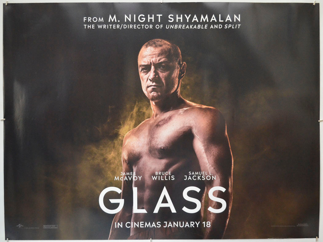 Glass (James McAvoy Teaser / Advance Version) Original Quad Poster - Film Poster - Movie Poster