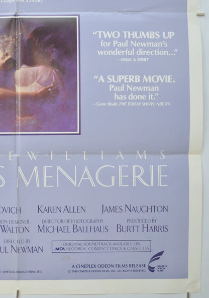 THE GLASS MENAGERIE (Bottom Right) Cinema One Sheet Movie Poster 