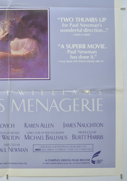 THE GLASS MENAGERIE (Bottom Right) Cinema One Sheet Movie Poster 