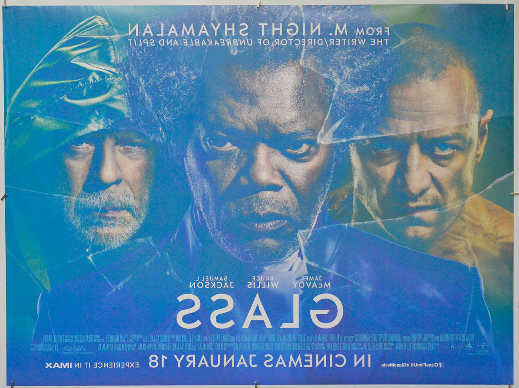 Glass (Back) Cinema Quad Movie Poster 