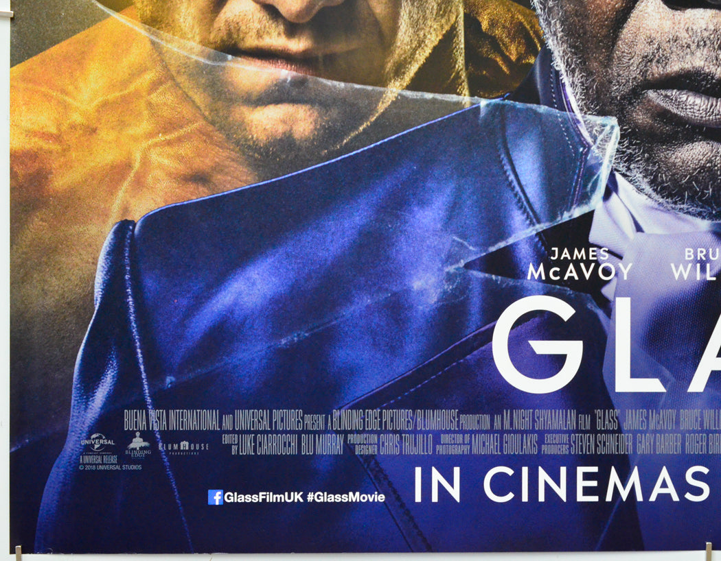 Glass (Bottom Left) Cinema Quad Movie Poster 