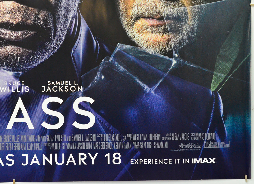 Glass (Bottom Right) Cinema Quad Movie Poster 