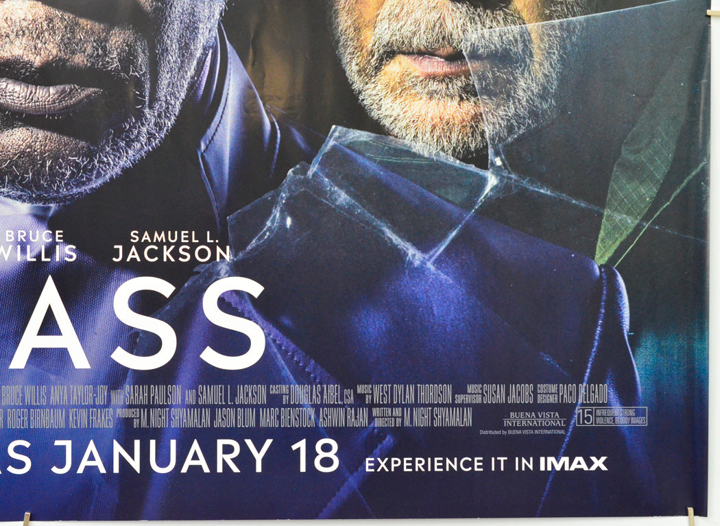 Glass (Bottom Right) Cinema Quad Movie Poster 