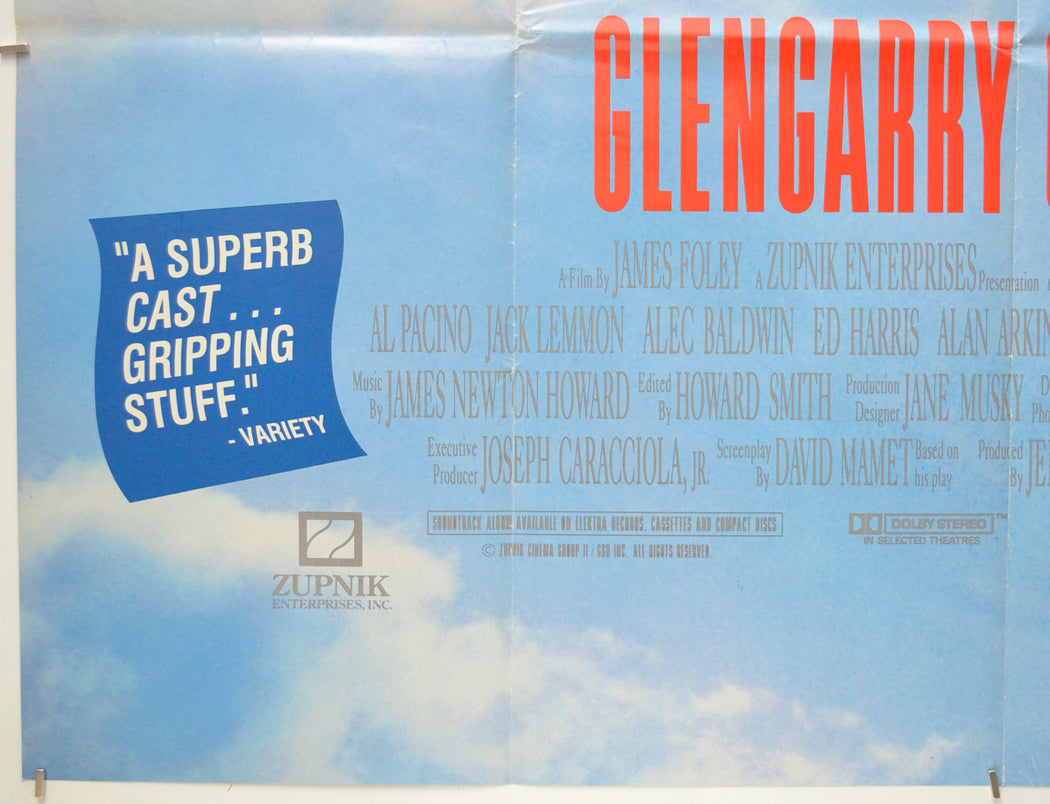 GLENGARRY GLEN ROSS (Bottom Left) Cinema Quad Movie Poster 