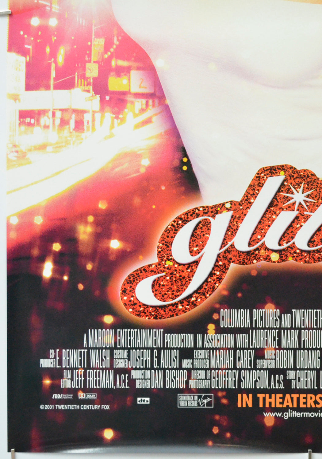 GLITTER (Bottom Left) Cinema One Sheet Movie Poster 