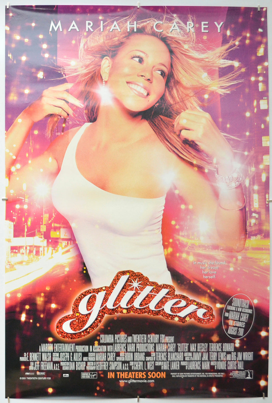 Glitter   Original One Sheet Poster - Film Poster - Movie Poster