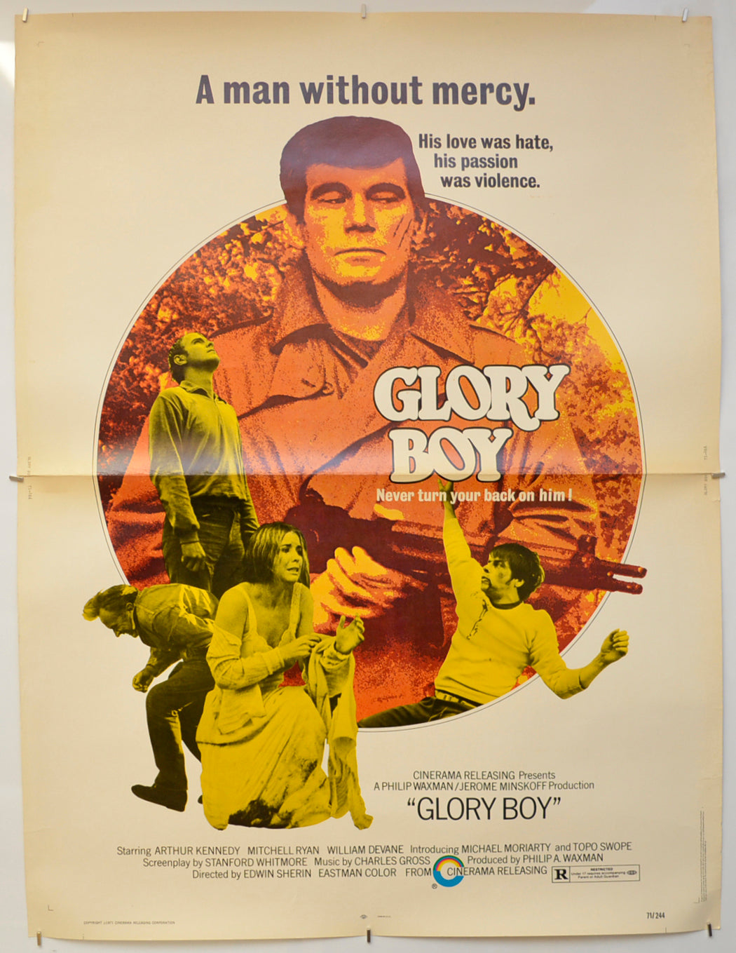 Glory Boy  (a.k.a. My Old Man's Place)  (USA Drive-IN Poster) Original One Sheet Poster - Film Poster - Movie Poster