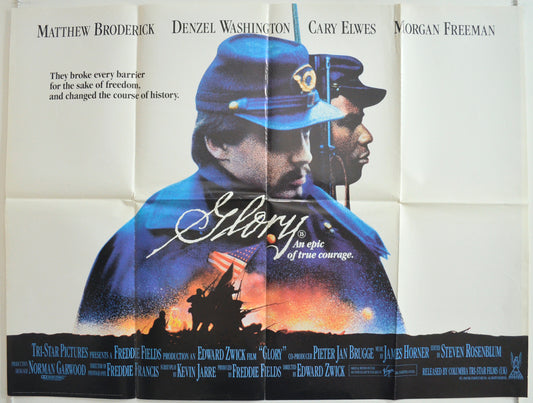 Glory  Original British Quad Poster - Film Poster - Movie Poster 