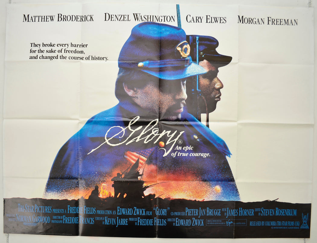 Glory Original Quad Poster - Film Poster - Movie Poster  