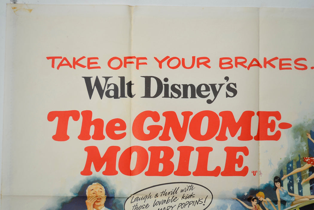 THE GNOME-MOBILE (Top Left) Cinema Quad Movie Poster 