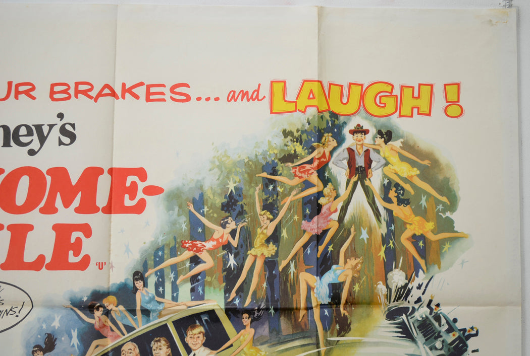 THE GNOME-MOBILE (Top Right) Cinema Quad Movie Poster 