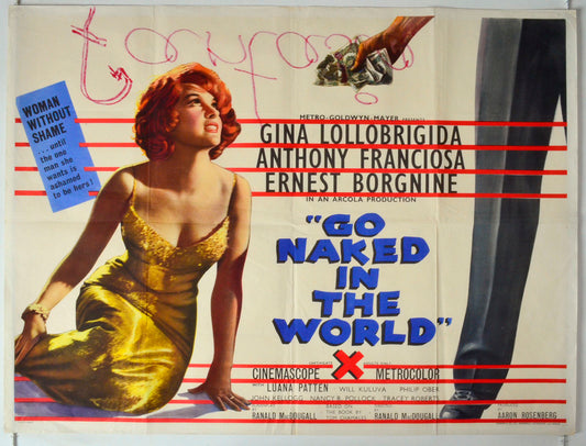 Go Naked In The World Original British Quad Poster - Movie Poster