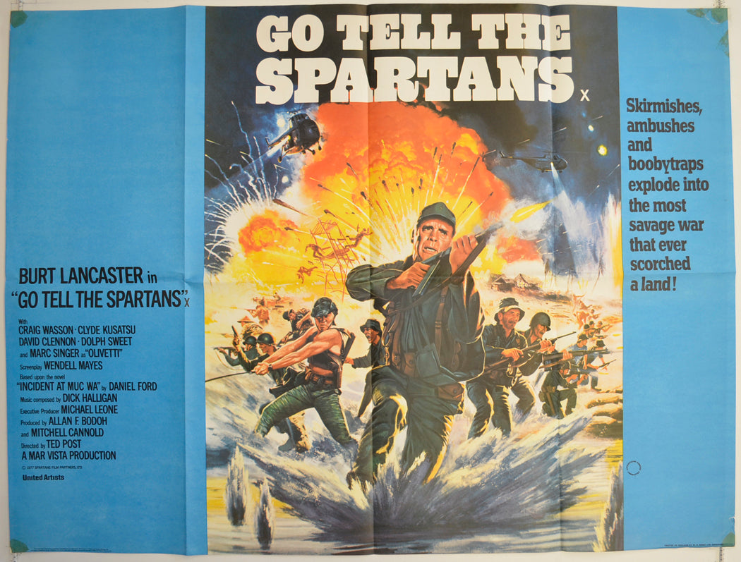 Go Tell The Spartans  Original British Quad Poster - Film Poster - Movie Poster 