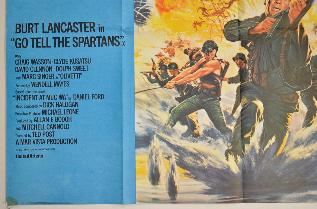 GO TELL THE SPARTANS (Bottom Left) Cinema Quad Movie Poster 