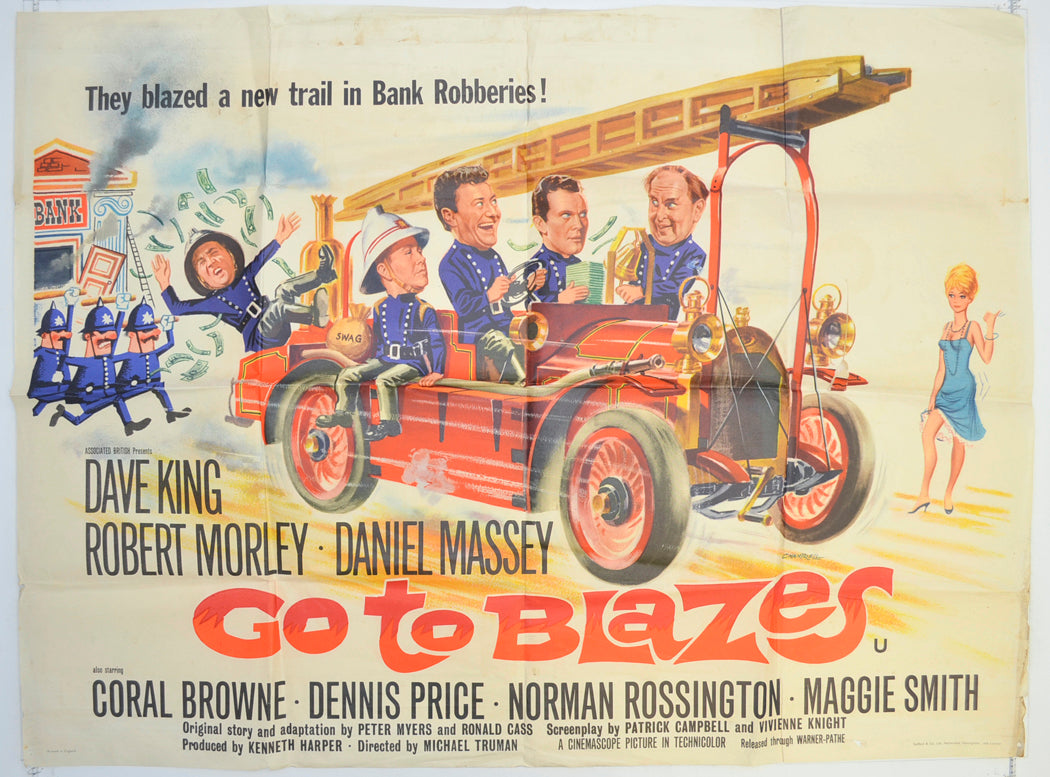 Go To Blazes  Original British Quad Poster - Film Poster - Movie Poster 