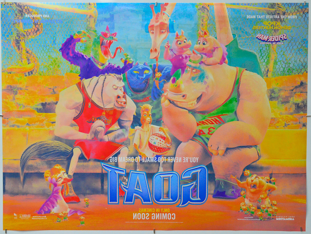 Goat (Back) Cinema Quad Movie Poster 