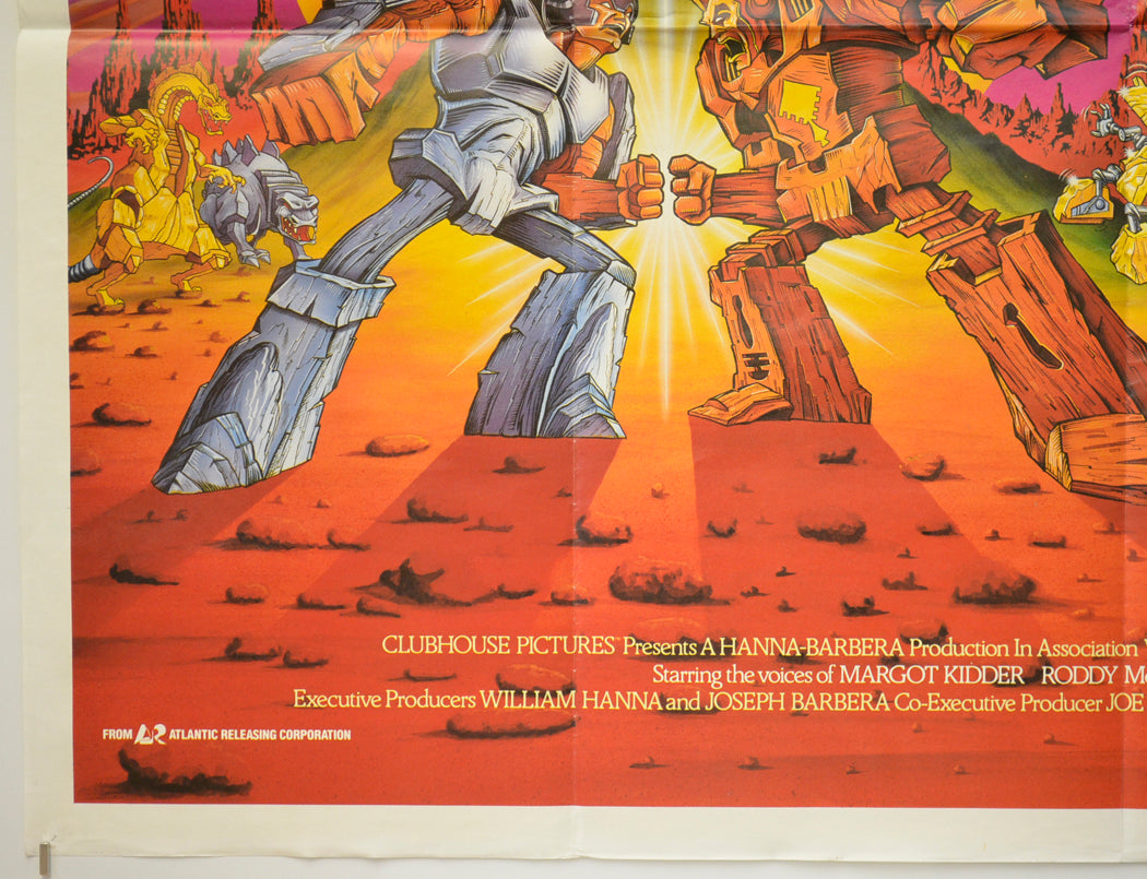 GOBOTS - BATTLE OF THE ROCK LORDS (Bottom Left) Cinema Quad Movie Poster 