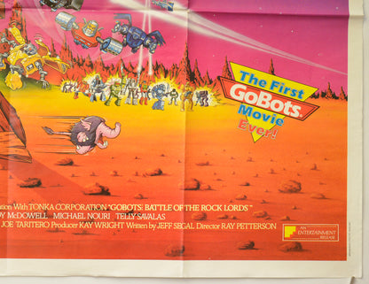 GOBOTS - BATTLE OF THE ROCK LORDS (Bottom Right) Cinema Quad Movie Poster 