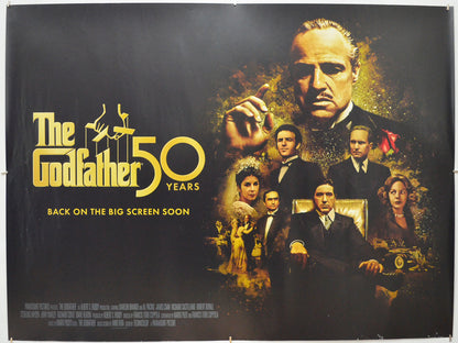 The Godfather (50th Anniversary release poster) Original Quad Poster - Film Poster - Movie Poster