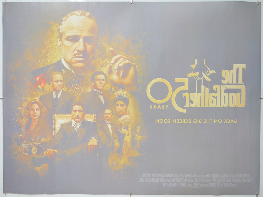 THE GODFATHER (Back) Cinema Quad Movie Poster 