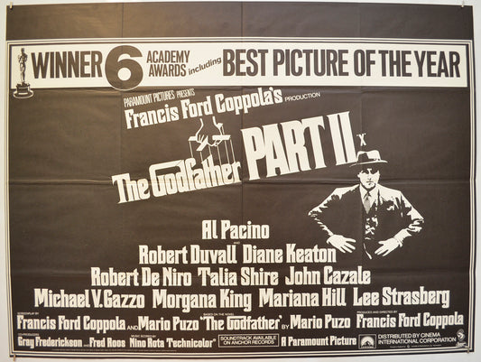 The Godfather Part II  Original Quad Poster - Film Poster - Movie Poster