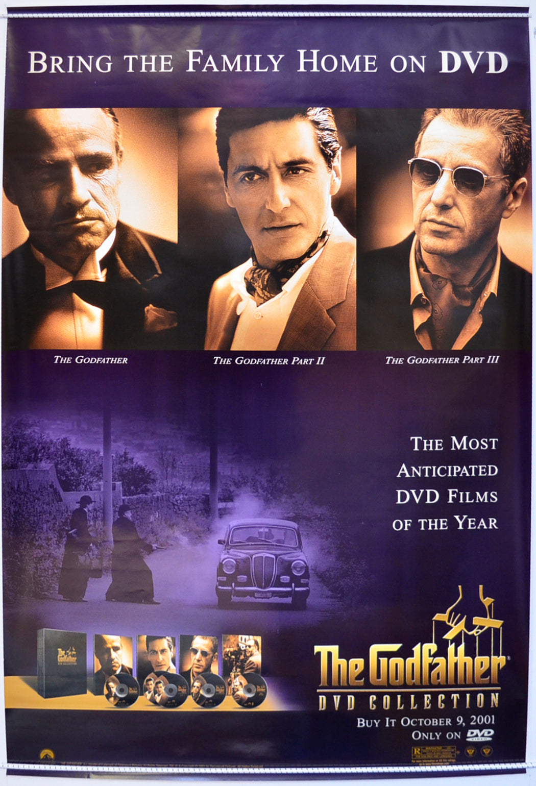 The Godfather Trilogy  Original One Sheet Poster - Film Poster - Movie Poster 