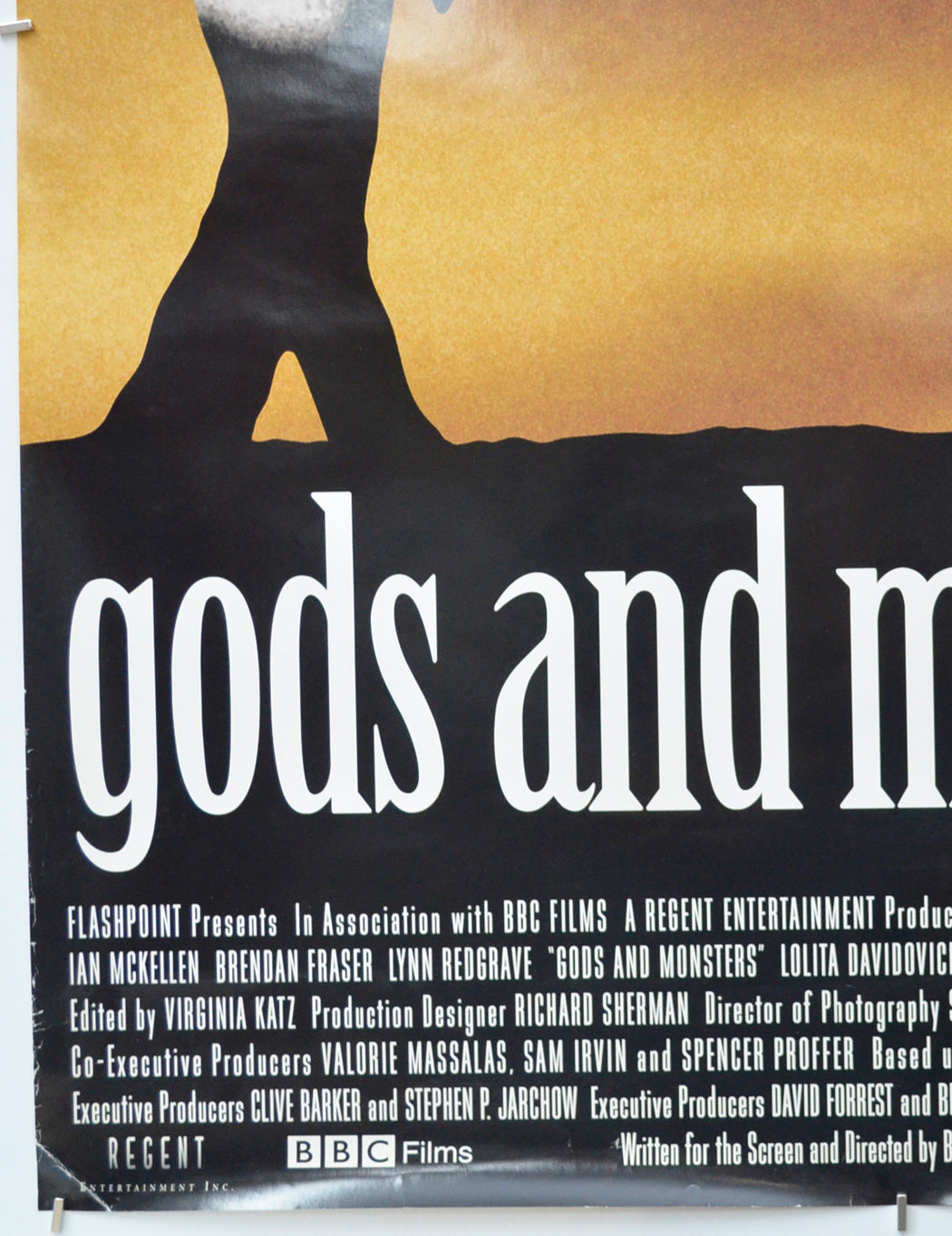 GODS AND MONSTERS (Bottom Left) Cinema One Sheet Movie Poster 