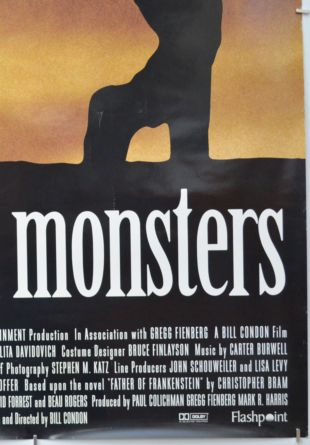 GODS AND MONSTERS (Bottom Right) Cinema One Sheet Movie Poster 