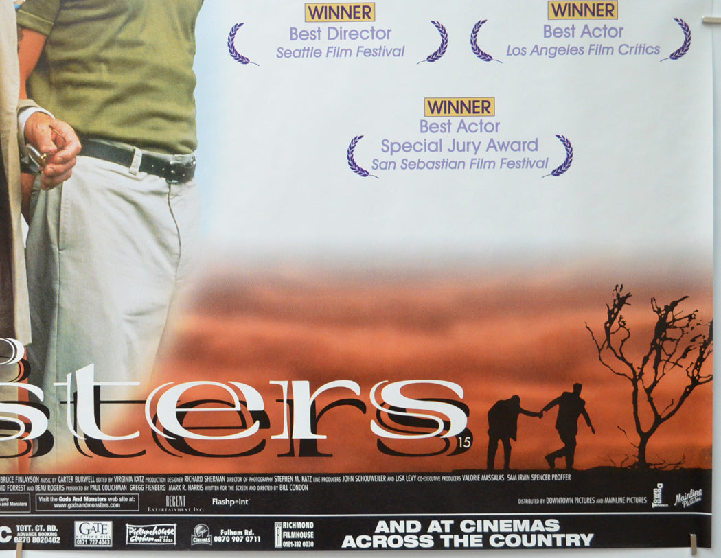 movie gods and monsters Gods And Monsters” Original Quad Poster - Film Poster