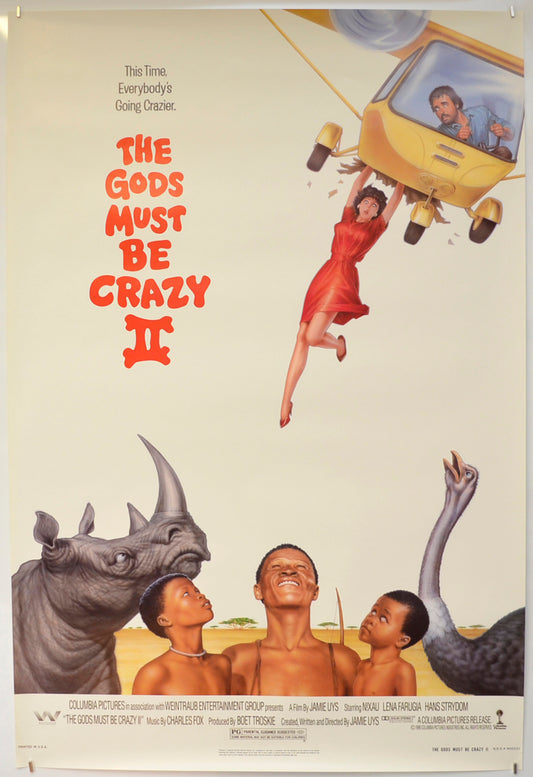 The Gods Must Be Crazy II  Original One Sheet Poster - Film Poster - Movie Poster