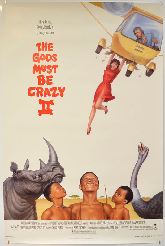 The Gods Must Be Crazy II  Original One Sheet Poster - Film Poster - Movie Poster