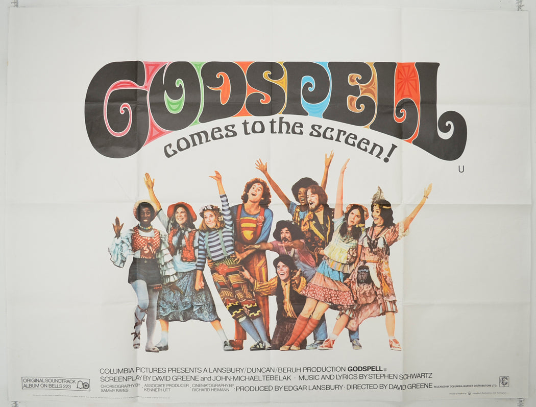 Godspell  Original Quad Poster - Film Poster - Movie Poster