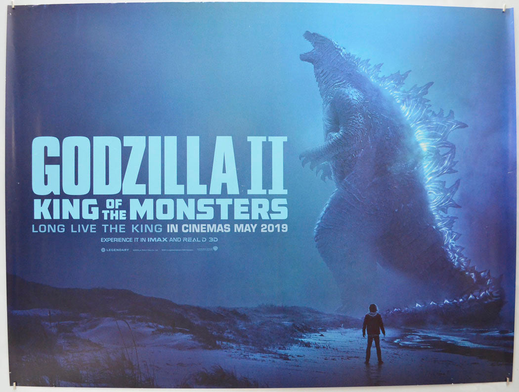 Godzilla II : King Of The Monsters (Teaser / Advance Version ) Original Quad Poster - Film Poster - Movie Poster