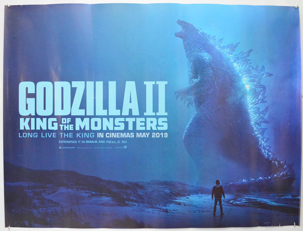 Godzilla II : King Of The Monsters (Teaser / Advance Version ) Original Quad Poster - Film Poster - Movie Poster