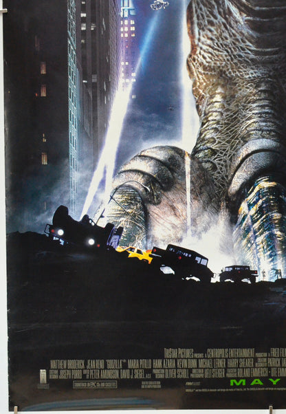 GODZILLA (Bottom Left) Cinema One Sheet Movie Poster 