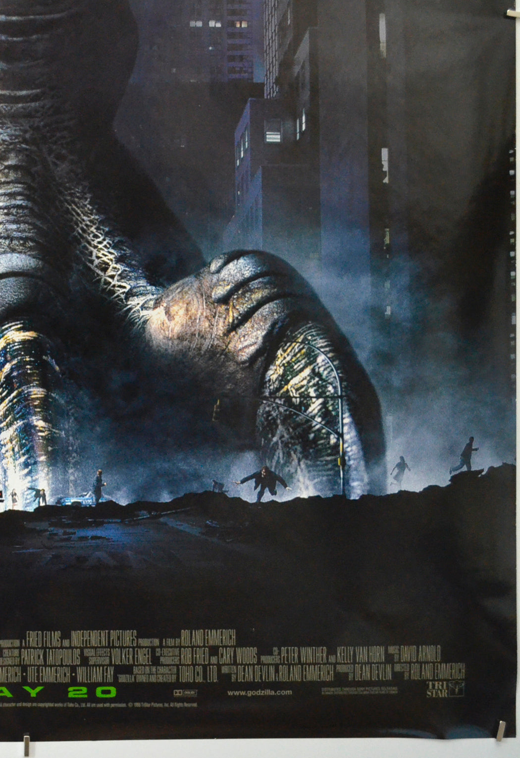 GODZILLA (Bottom Right) Cinema One Sheet Movie Poster 